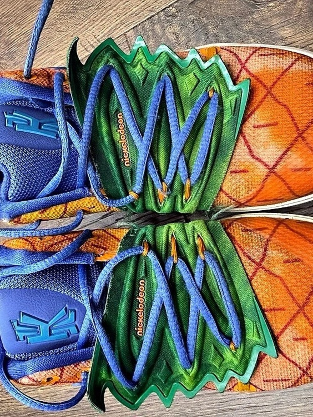 Nike kyrie 5 SpongeBob Sneakers Orange Blue US 2Y
